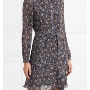 Tory Burch Deneuve Floral-Print Soleil Dress
Navy Multi Plissé Ruffle, 4